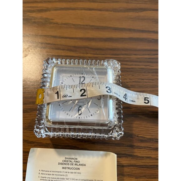 Shannon Fine Crystal Designs of Ireland Marie Clock NOS - Picture 3 of 5